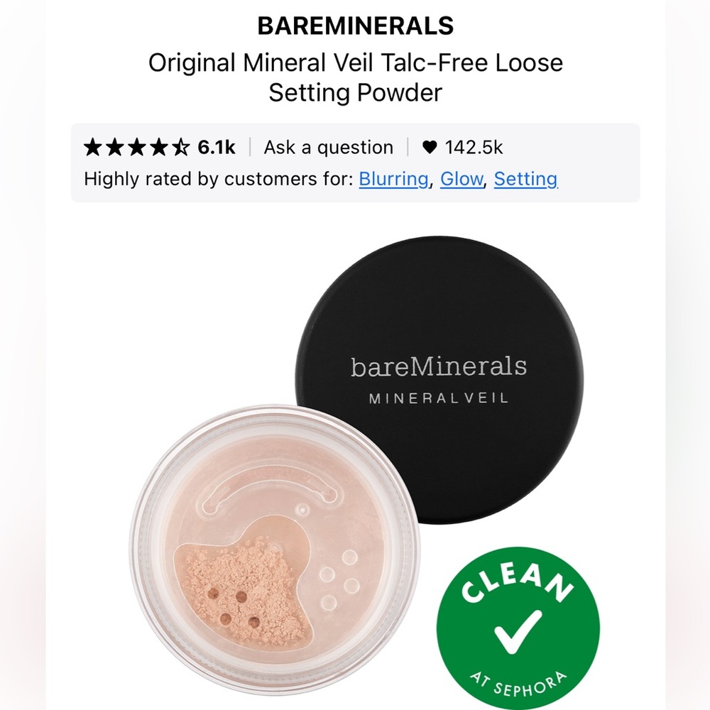 bareMinerals Mineral Veil Loose Setting Powder